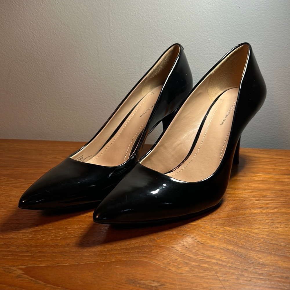 BCBGeneration Black Paten Leather Heels